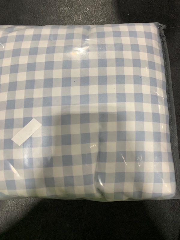 Photo 1 of Nayoroom Gingham Duvet Cover Queen Size Blue White Plaid Checkered Comforter Cover Grid Farmhouse Bedding Set 3 Pcs Soft Breathable Washed Microfiber Gifts for Women Men