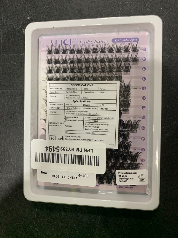 Photo 1 of ALICE Lash Clusters Wispy Eyelash Clusters 168pcs 10-18mm Cluster Eyelash Extensions Natural Volume Lash Extensions DIY Individual Lashes Clusters with Soft Thin Band