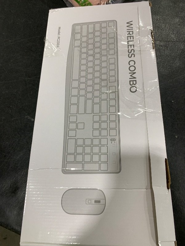Photo 1 of Wireless Keyboard and Mouse for MacBook, Vivefox Pink Rose Wireless Keyboard with Phone Holder, USB A & Type C Receivr, Full-Size Combo for Mac, MacBook/Air/Pro Windows PC Computer

