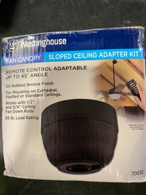 Photo 1 of Westinghouse 7003200 45-Degree Canopy Kit, Oil Rubbed Bronze