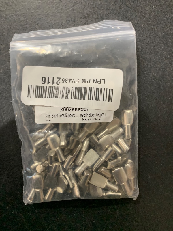Photo 1 of 5mm Shelf Pegs Pins,60 Pieces Cabinet Furniture Spoon Shape Support Pegs for Shelves Nickel Plated