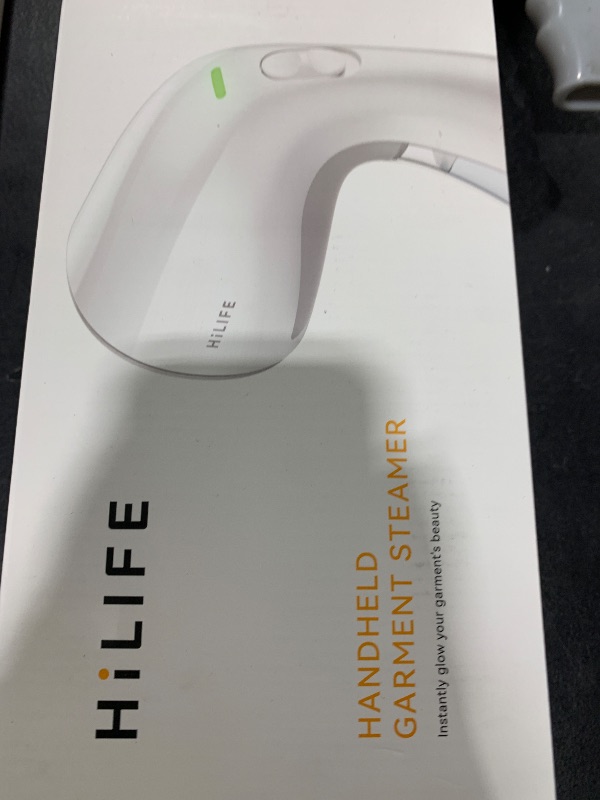 Photo 1 of HiLIFE Steamer for Clothes, Handheld Clothes Steamer with Large 300ml Tank, 1100W Strong Power, 30S Fast Heat-up, Garment Fabric Wrinkle Remover, Portable & Compact Travel Size ONLY FOR 120V (White)