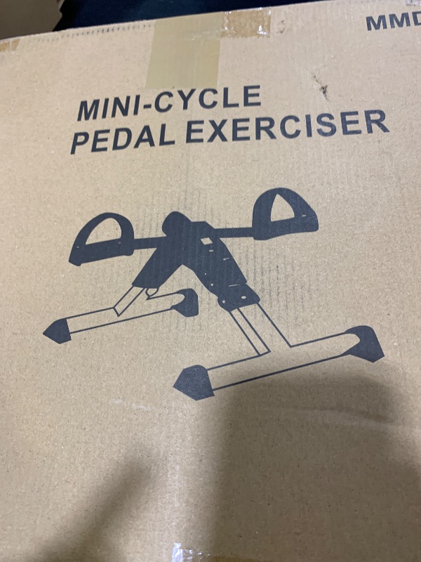 Photo 1 of Folding mini Exercise Bike Portable Pedal Exerciser Desk Bike with LCD Displays for Arms and Legs Low Impact Exercise (GRAY)