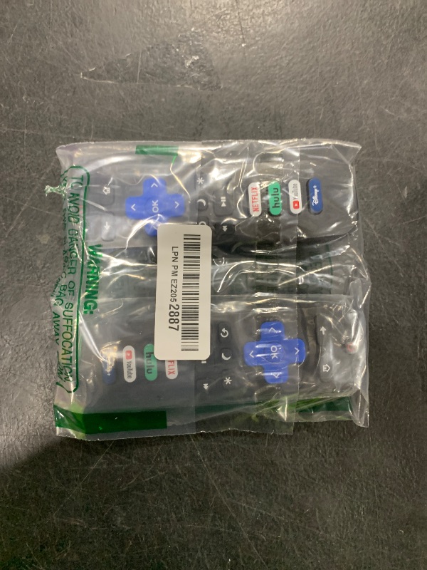 Photo 1 of (Pack of 2) Replacement-Remote-Control for Roku-TV,Compatible for TCL Roku/Hisense Roku/Onn Roku/Philips Roku Smart TVs(Not for Roku Stick and Box)