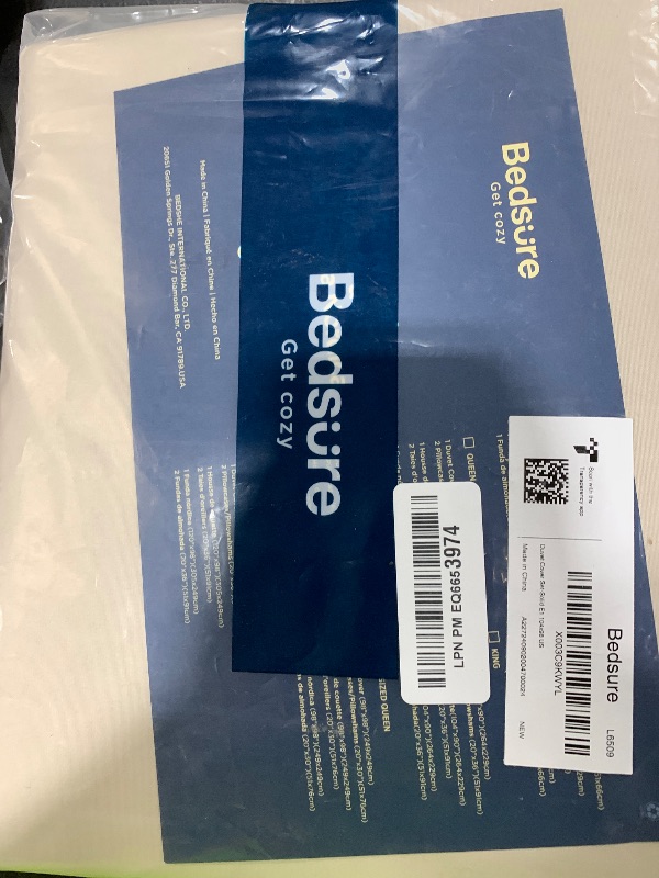 Photo 1 of Bedsure Duvet Cover California King Size - Soft Double Brushed Bedding Set for Kids & Adults, Zipper Closure, 3 Pieces, Includes 1 Duvet Cover (104"x98") & 2 Pillow Shams, NO Comforter, Linen