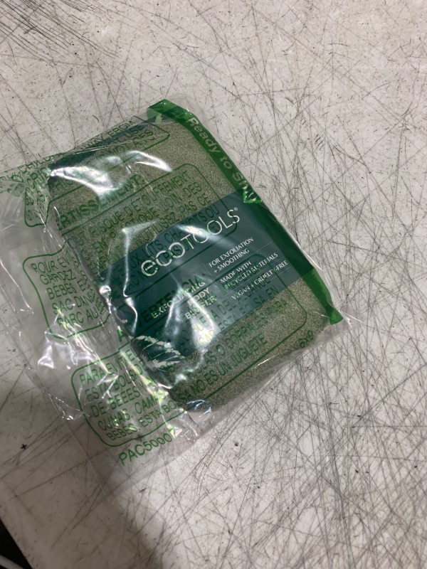 Photo 1 of EcoTools Exfoliating Body Buffer, for Body Cleansing, Designed with Strap, Sustainable and Vegan Body Scrubber, 4 Count (Pack of 1)