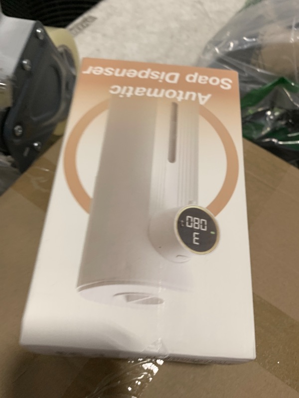 Photo 1 of Automatic Soap Dispenser Liquid Bathroom: Black Plastic Rechargeable Modern Touchless Countertop 5 Adjustable Auto Smart Electric Soap Dispenser - Kitchen - Hand Dish Lotion Couple Kids