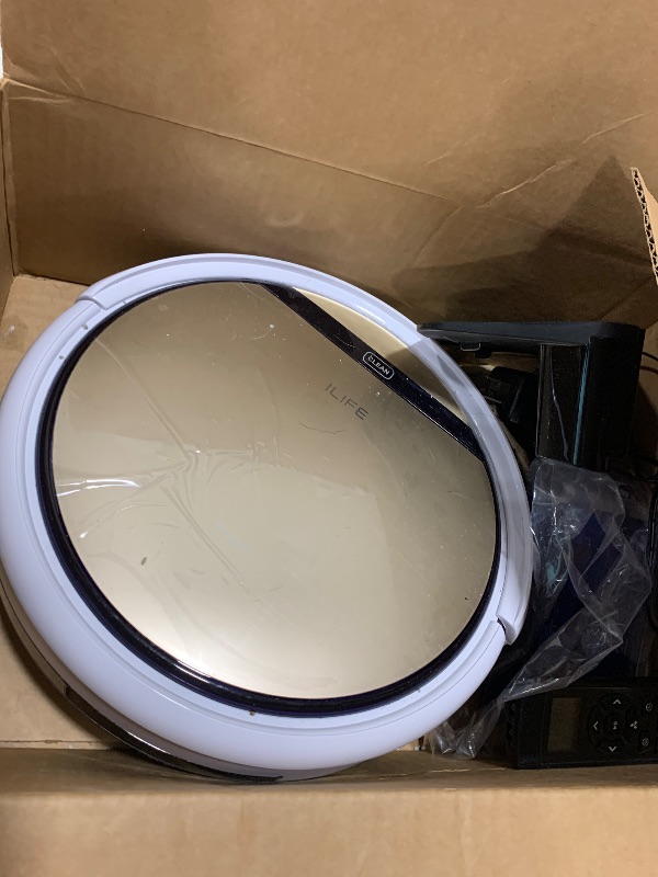 Photo 1 of ILIFE V5s Plus Robot Vacuum and Mop Combo, Works with 2.4G WiFi, Alexa/App/Remote Control, Automatic Self-Charging Robotic Vacuum Cleaner, for Pet Hair, Hard Floor, Low Carpet (V5s Pro Upgraded)