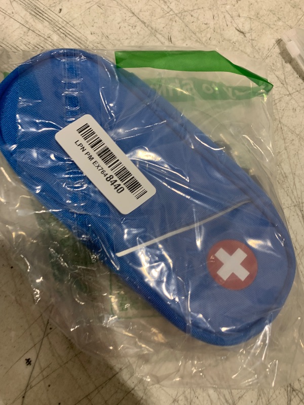 Photo 1 of SITHON EpiPen Medical Carrying Case Insulated, Travel Medication Organizer Bag Emergency Medical Pouch Holds 2 EpiPens, Asthma Inhaler, Anti-Histamine, Auvi-Q, Allergy Medicine Essentials, Blue