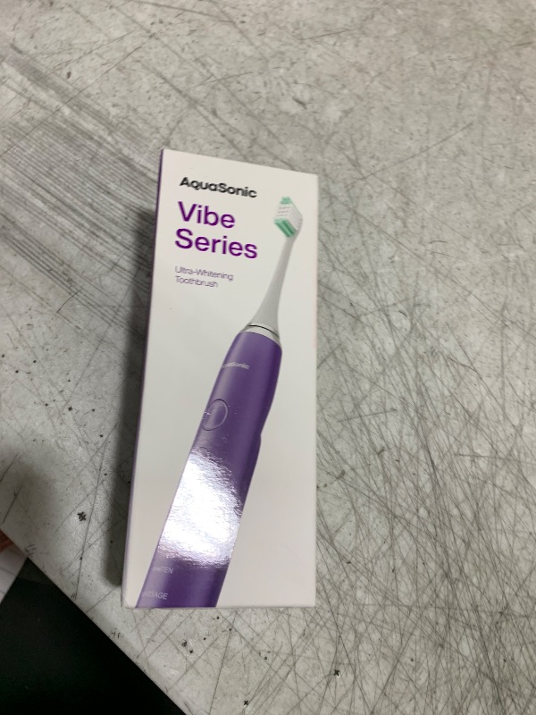 Photo 1 of Aquasonic Vibe Series Ultra-Whitening Toothbrush – ADA Accepted Electric Toothbrush - 8 Brush Heads & Travel Case – 40,000 VPM Motor & Wireless Charging - 4 Modes w Smart Timer – Satin Violet