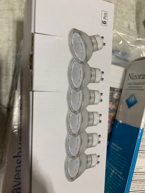 Photo 1 of LE GU10 LED Light Bulbs Non-Dimmable, 2700K Soft Warm Light GU10 Bulb Replacement for Recessed Track Lighting, 4W LED Bulbs with 100°Flood Beam for Kitchen, Range Hood, Living Room, Bedroom, 6 Pack