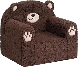 Photo 1 of ALIMORDEN Animal Series Kid's Chair, Ultra-Soft Comfy Foam Filled Toddler Sofa Chair, Cute Animal-Shaped Design Toddler Couch, Lightweight Birthday for Baby Boys & Girls (Chocolate Bear)
