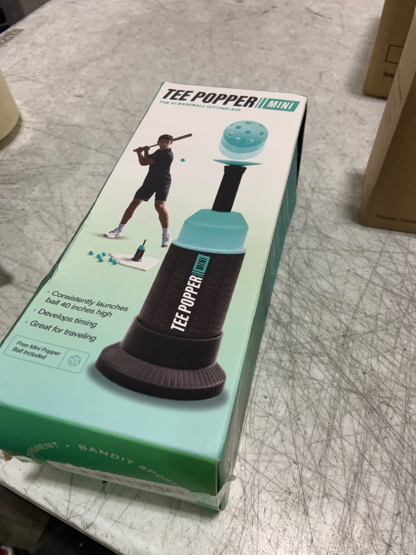 Photo 1 of Bandit Sports Baseball Training Mini Tee Popper, Hitting Tee for Perfect Swings, Batting Machine for Practicing Hitting Without a Pitcher (1 Popper Ball Included)