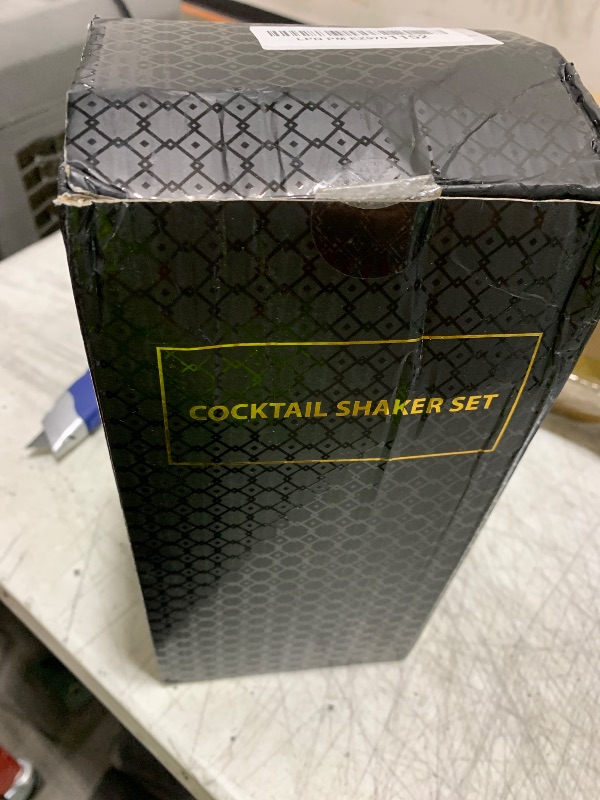 Photo 1 of Cocktail Shaker Set, 23-Piece Stainless Steel Bartender Kit with Acrylic Stand & Cocktail Recipes Booklet, Professional Bar Tools for Drink Mixing, Home, Bar, Party (Include 4 Whiskey Stones)