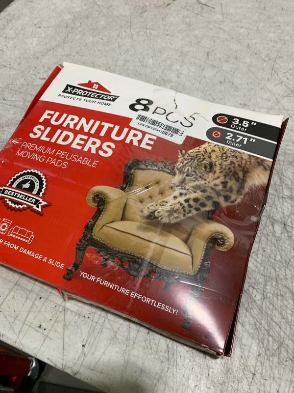 Photo 1 of Felt Furniture Sliders for Hardwood Floors X-PROTECTOR 8 PCS 3 ½” - Furniture Slider with Unique Design - Heavy-Duty Furniture Movers for Hard Surfaces - Felt Sliders - Move Your Furniture Easily!