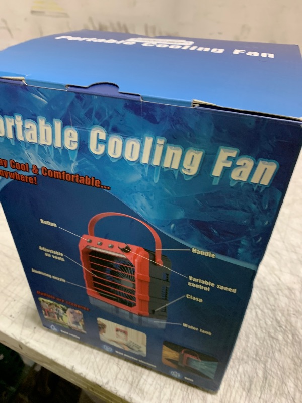 Photo 1 of Crtbelfy Battery Powered Misting Fan Compatible For Milwaukee 18V (No Battery) or USB Input Powered,Cooling Fan with 1600ML Water Tank,Timing Function,LED for Outdoor Barbeque Camping & More