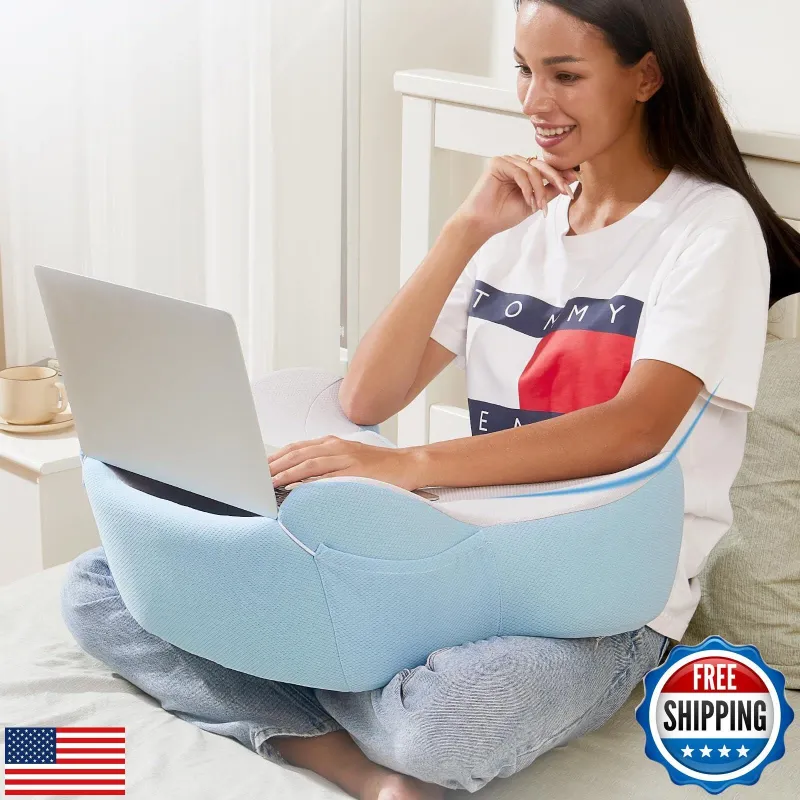 Photo 1 of cooloo8 Reading Pillow, Laptop Lap Desk, Lap Desk with Cushion, Soft Laptop P