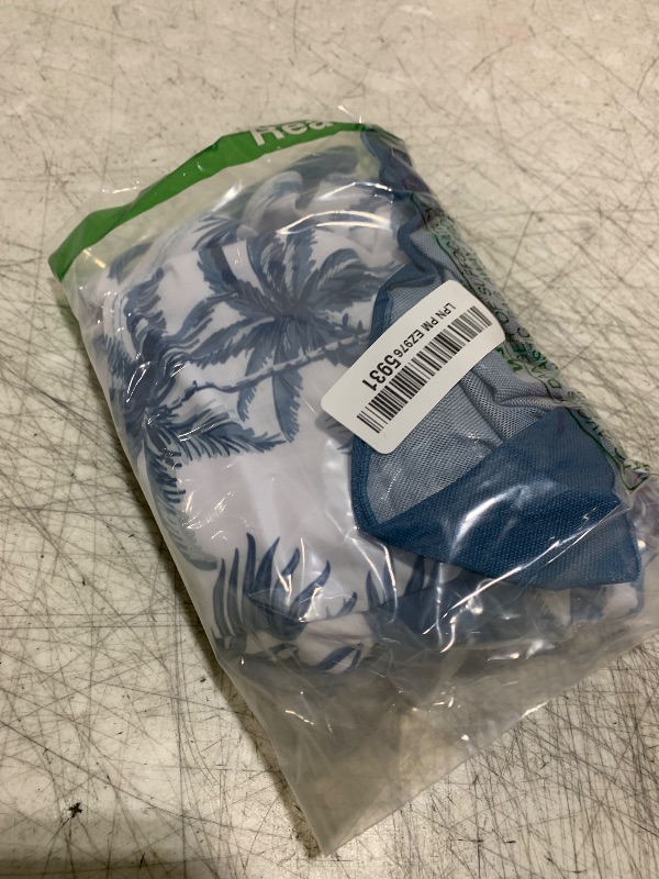 Photo 1 of Tomolant Girls Bathing Suits Size 8-10 One Piece Swimsuit Blue Tropical Print with Adjustable Straps Girls'Swimwear with Cover Up 9-10Y
