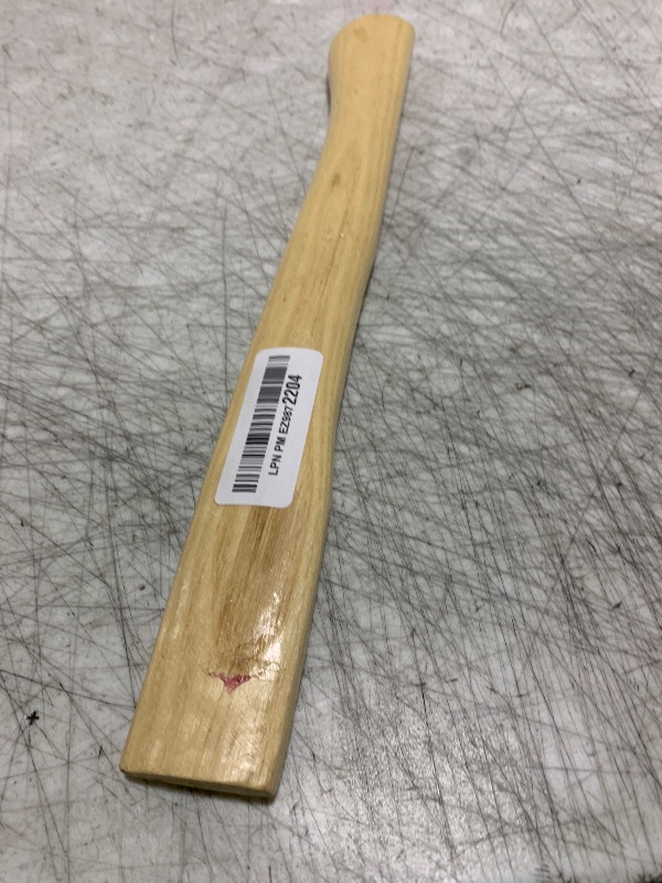 Photo 1 of uxcell Wood Replacement Handle 15 Inch Long Curved Replaceable Handle for Axe Hammer Oval Eye