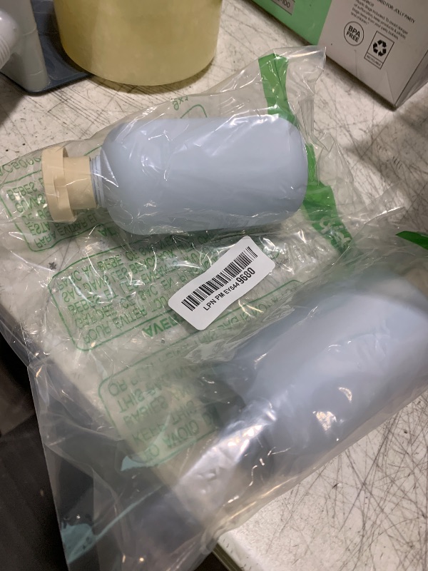Photo 1 of ASEVAT 6.7oz 2 pack Refillable Travel Shampoo and Conditioner Bottles, Travel Size containers, Travel Bottle for toiletries, Squeeze Bottles with Flip Cap, Empty Plastic Leak Proof Travel Bottles