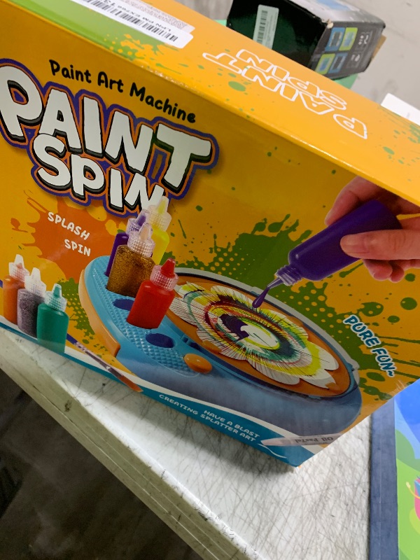 Photo 1 of Arts and Crafts for Kids Ages 4-8,Paint Spin Art Machine Kit,Art Craft Set for 6-9 Year Old,Cool Painting Spinner Toys Kits Set,Art Supplies Birthday Gifts for Boy Girl Ages 6 7 8 9 10 11 12 Purple
