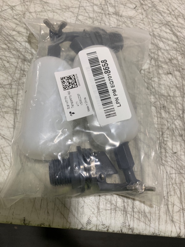 Photo 1 of 2-Pack Adjustable Arm Float Ball Valve for Automatic Water Level Control in Livestock Water Troughs, Aquariums, Hydroponics, and Reservoirs, 1/2 Inch NPT Thread