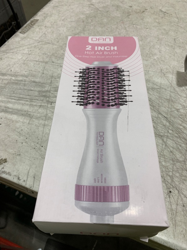 Photo 1 of Auto Dual Voltage Hair Dryer Brush,110V-120V/220V-240V,Travel HairDryer Brush,Small Hot Airbrush,Blow Dryer Brush,Small Hair Dryer Brush,4 in 1 Hair Dryer and Styler Volumizer
