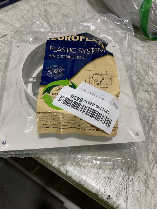 Photo 1 of 4" Inch Duct Connector Flange - Plastic Straight Pipe Flange for Heating Cooling - Inlet Outlet Ventilation System - Ducting Coupling Wall Plate - Assembly Joint (100mm)