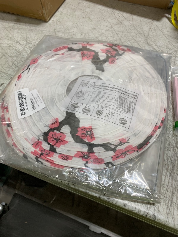Photo 1 of LEFTSTARER 6Pcs Cherry Blossom Lantern Decor for Cherry Blossom Party Decorations, Japanese Paper Lantern Lamp for Japanese Party Decorations, Mulan Party Supplies (6pcs Cherry Blossom)