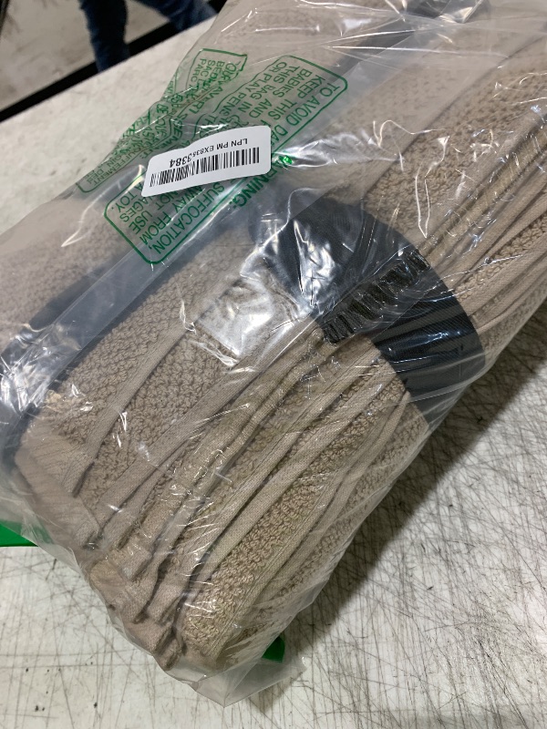 Photo 1 of Welhome Franklin 100% Cotton Popcorn Textured Towel Set - 6 Piece 600 GSM, Soft & Plush, 2 Bath Towels, 2 Hand Towels, 2 Washcloths, Taupe