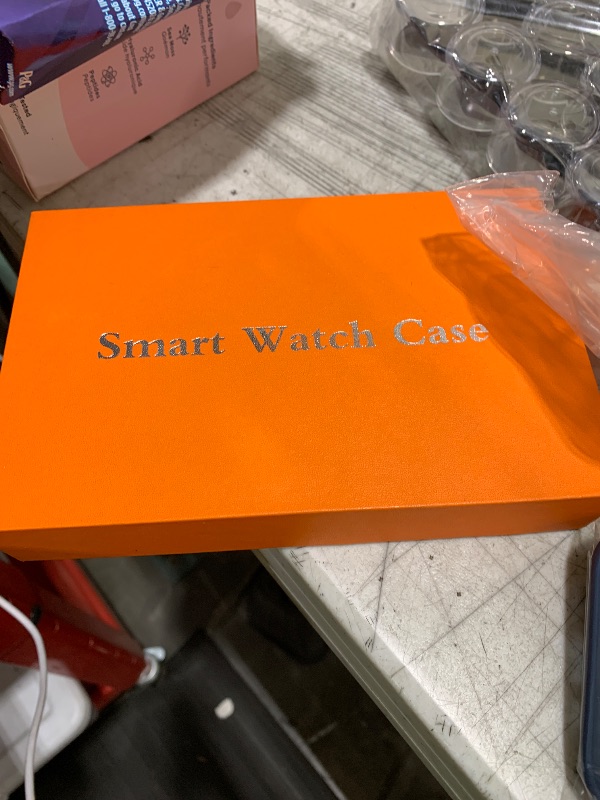 Photo 1 of Luxury Translucent Smartwatch Case for Apple Watch Series 10 46mm, Fully Wrapped Lightweight Rugged case with Band, Silicon Strap, Stainless Steel Buttons, Protective Cover for Men/Women (Purple)