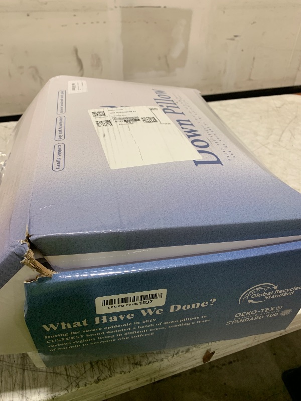 Photo 1 of Canadian Luxury Goose Down Pillow King Size - 1050 Fill Power, 100% Cotton with Teflon Shell- Ultra Comfort Sleep Pillows - Bed Pillows for Back, Stomach, Side Sleeper(White,King(Pack of 2))