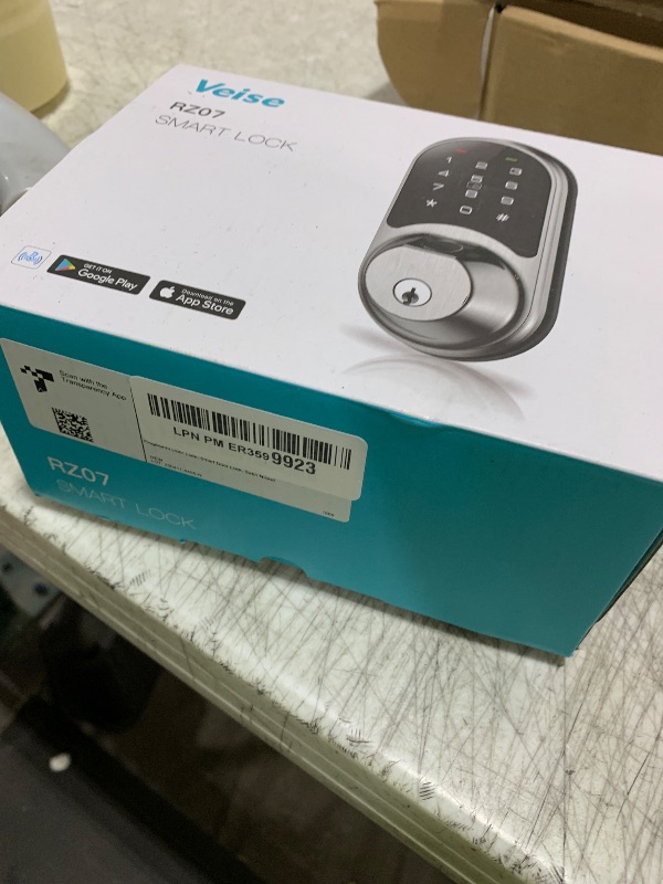 Photo 1 of Veise RZ07 Smart Lock, Fingerprint Door Lock, 7-in-1 Keyless Entry with App Control, Electronic Touchscreen Keypad Deadbolt, Biometric Smart Locks for Front Door, Satin Nickel