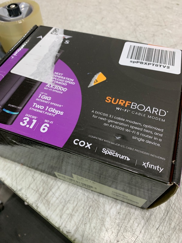 Photo 1 of ARRIS (G20) - Cable Modem Router Combo - Fast DOCSIS 3.1 Multi-Gigabit WiFi 6 (AX3000), Approved for Comcast Xfinity, Cox, Spectrum & More, 1.0 Gbps Max Speeds, Next-Generation Upload Optimized