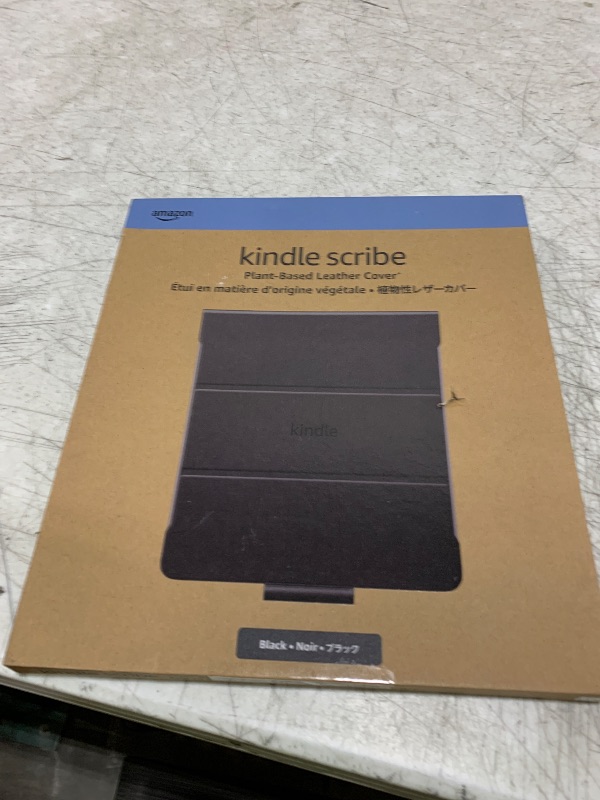 Photo 1 of Introducing All-New Plant-Based Leather Folio Cover with Magnetic Attach, Designed with Sustainability in Mind for New Amazon Kindle Scribe