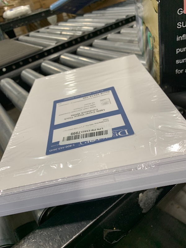 Photo 1 of Extra Heavy Duty 140lb Cover Cardstock - Bright White - 379gsm 18pt Thick Paper for Inkjet & Laser Printers - 8-1/2" x 11" (100 Sheets Pack)