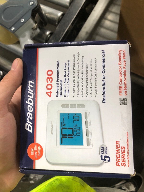 Photo 1 of BRAEBURN 5020 Thermostat, Universal 7, 5-2 Day or Non-Programmable, 1H/1C