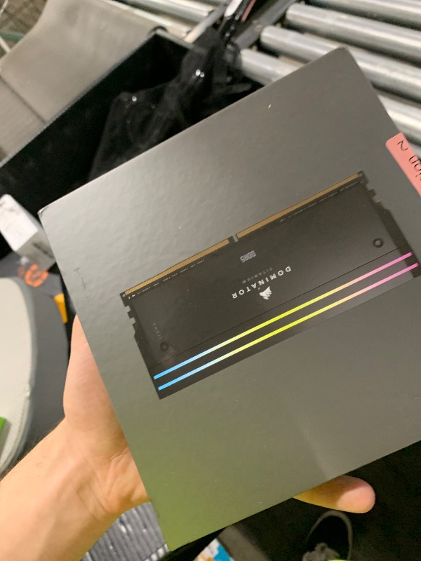 Photo 1 of CORSAIR Dominator Titanium RGB DDR5 RAM 64GB (2x32GB) DDR5 6000MHz CL30 Intel XMP iCUE Compatible Computer Memory - Black (CMP64GX5M2B6000C30)