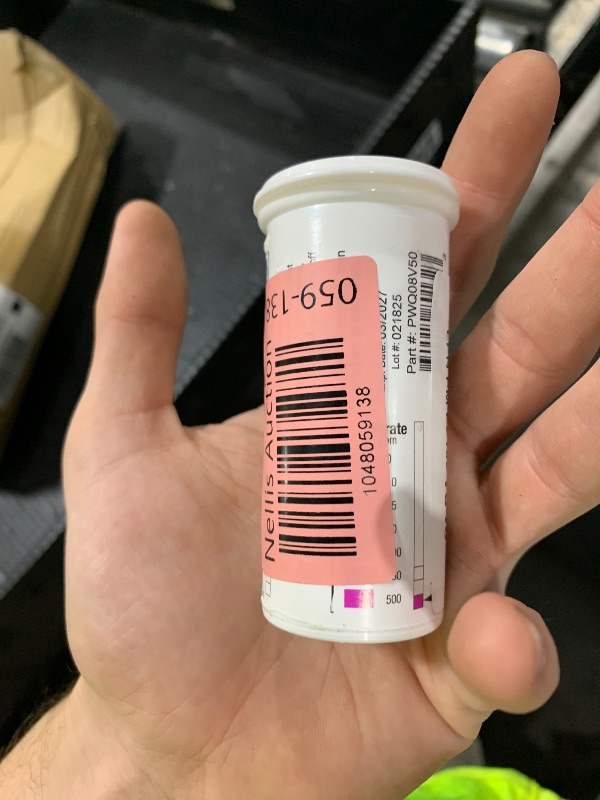 Photo 1 of Nitrite 0-25 ppm, Nitrate 0-500 ppm Two Pad Test Strip [Vial of 50 Strips]