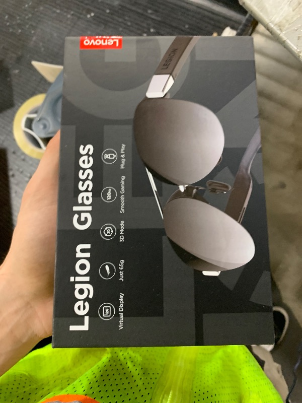 Photo 1 of Lenovo Legion Glasses Gen 2 - Micro-OLED Personal Wearable Monitor for Gaming & Movies, FHD 120Hz Plug-and-Play Display Legion Go & USB-C Devices, High-Fidelity Audio & Privacy