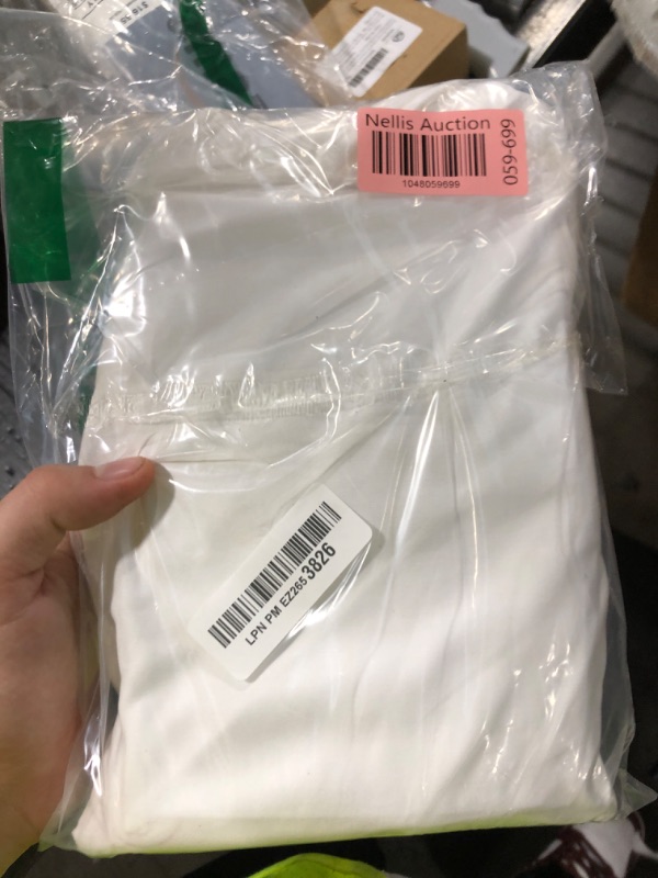 Photo 1 of 1000 TC White Standard Pillowcases Set of 2 100% Egyptian Cotton Pillow Cases with Long Staple Cotton & Sateen Weave, Silky Soft Hotel - Like Bed Pillow Covers for Comfy Sleeping, Snug Fit