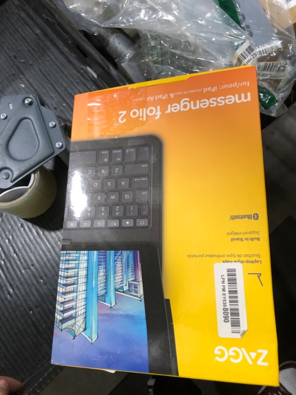 Photo 1 of ZAGG - Messenger Folio 2 - Tablet Keyboard & Case for 10.2-inch iPad, 10.5-inch iPad/Air 3