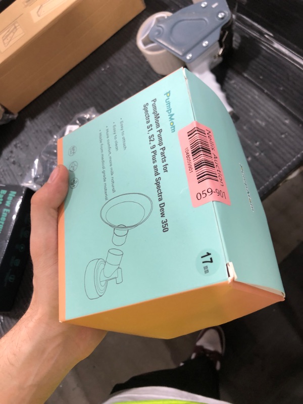 Photo 1 of PumpMom-us 17mm Pump Parts for Spectra S2 S1 9 Plus Breast Pump Flanges, 17 mm Flange Backflow Protector Tubing Duckbill Valves, Not Original Spectra Pump Parts