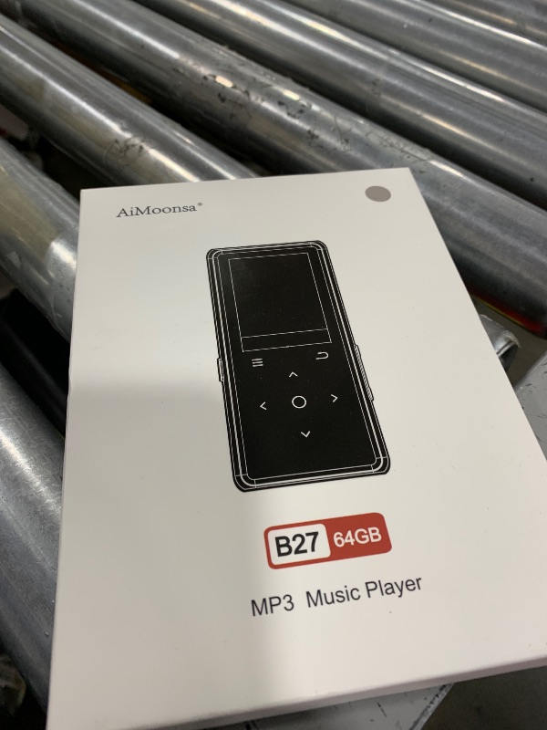 Photo 1 of 64GB MP3 Player with Bluetooth 5.2, AiMoonsa Music Player with Built-in HD Speaker, FM Radio, Voice Recorder, HiFi Sound, E-Book, Earphones Included