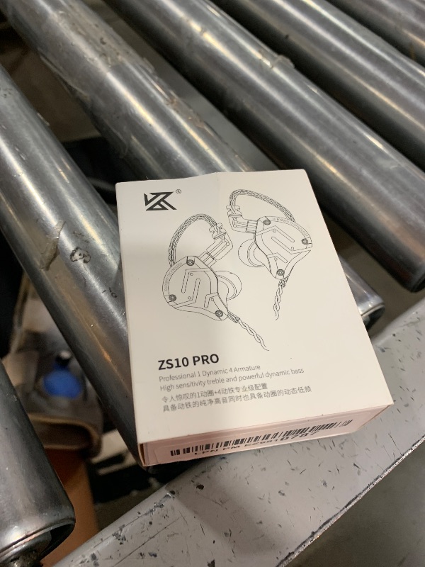 Photo 1 of Linsoul KZ ZS10 Pro, 4BA+1DD 5 Driver in Ear Monitor, HiFi Wired Earbuds, Gaming Earbuds, Hybrid IEM Earphones with Stainless Steel Faceplate, Detachable Cable for Musician(with Mic, Glare Blue)