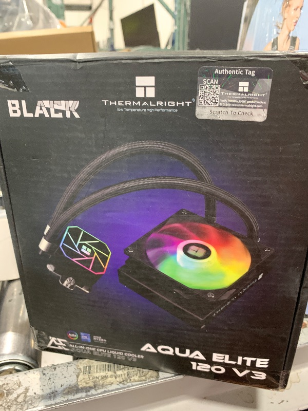 Photo 1 of Thermalright Aqua Elite 120 V3 AIO CPU Cooler, 120mm Liquid Cooling, ARGB PWM Fans, Intel LGA1150-1200/AMD AM4-AM5