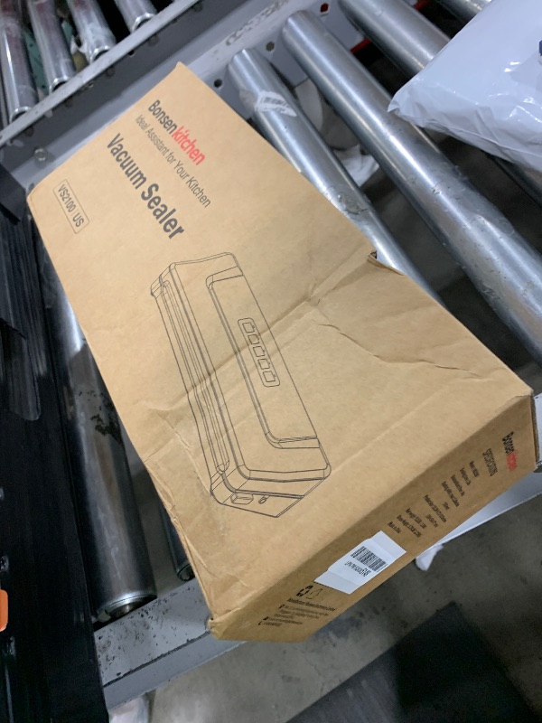 Photo 1 of [Updated 2025] Bonsenkitchen Vacuum Sealer Machine + 40 Vacuum Bags, Fast-Compact/Multi-Functional Food Vacuum Sealer with External Vacuum System, Silver
