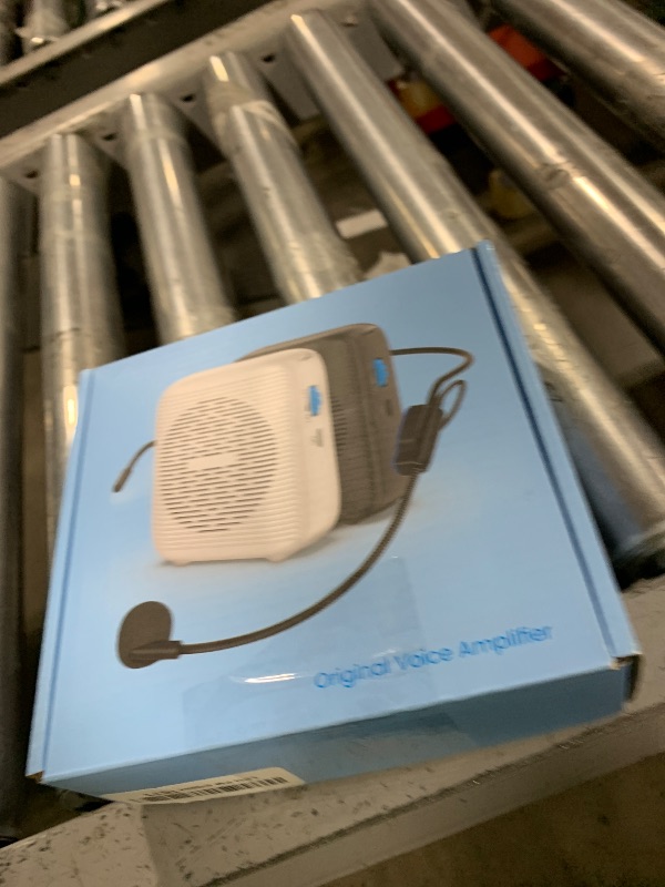 Photo 1 of (White) Portable Rechargeable Voice Amplifier for Teachers, Coaches, Tour Guides, presentations, and Meetings with a Large Number of attendees (White)