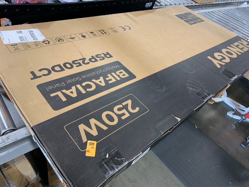 Photo 1 of Renogy Bifacial Solar Panel 250W N-Type 16BB, 250 Watt Solar Panel 12V Double-Side 25% High-Efficiency, PV Module Power Charger for RV Marine Rooftop Farm Battery and Other Off-Grid Applications