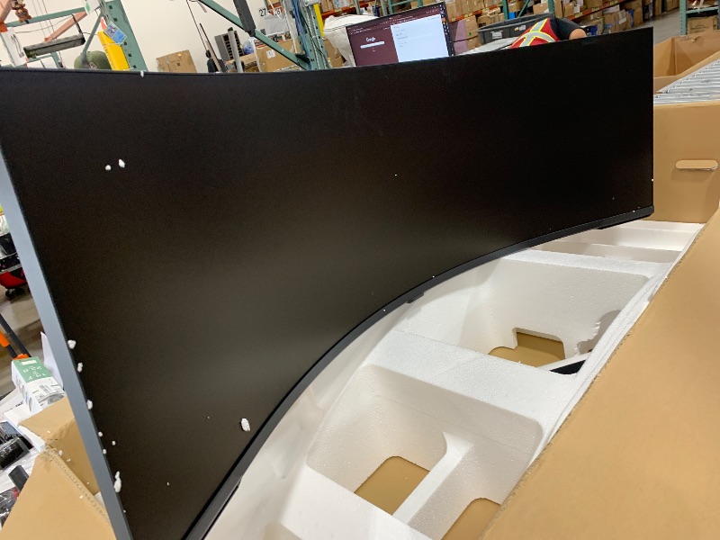 Photo 1 of Samsung 57" Odyssey Neo G9 (G95NC) Series Dual 4K UHD 1000R Curved Gaming Monitor, 240Hz, 1ms with DisplayPort 2.1, Quantum Mini-LED, DisplayHDR 1000, AMD FreeSync Premium Pro, LS57CG952NNXZA